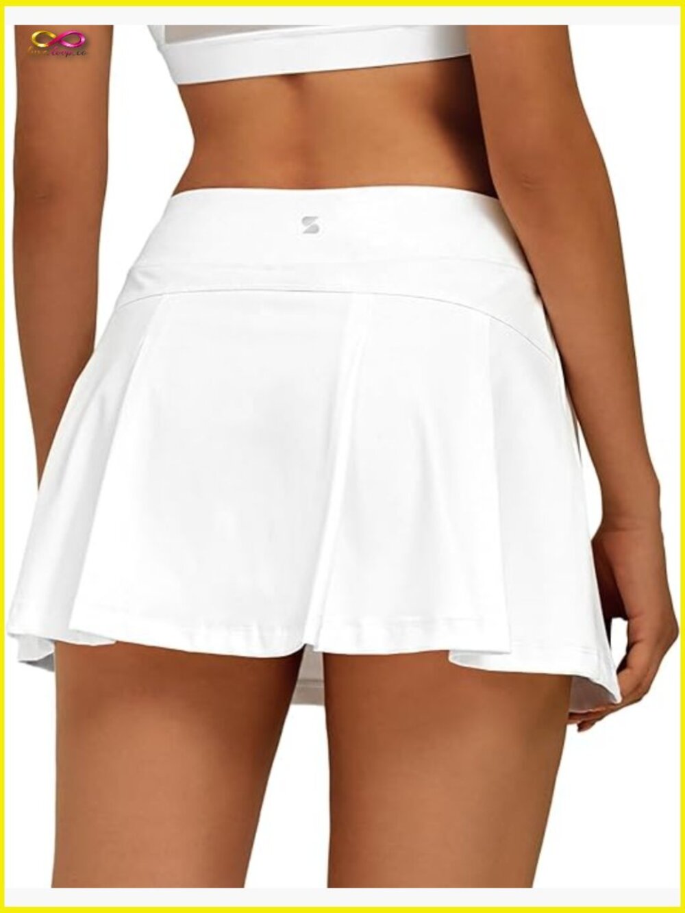 High Waisted Tennis Skort with Built-in Shorts and Pockets Pleated Athletic